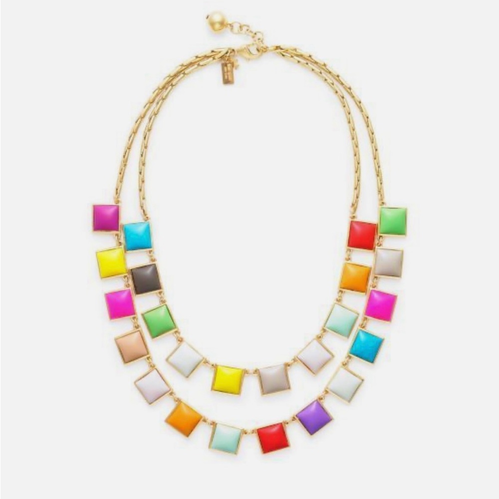 Kate Spade Colorful Square Pendant Necklace